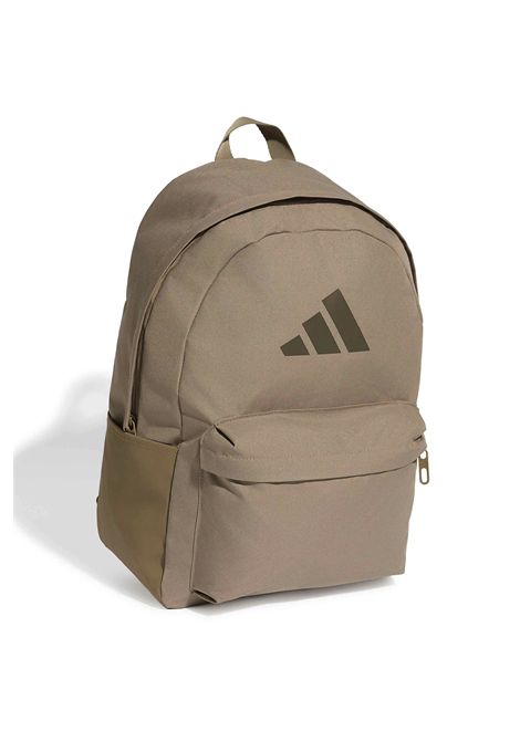 Adidas Classic 3 Bar Logo Backpack Khaki Brown Unisex ADIDAS CORE | Backpacks | KQ6742-